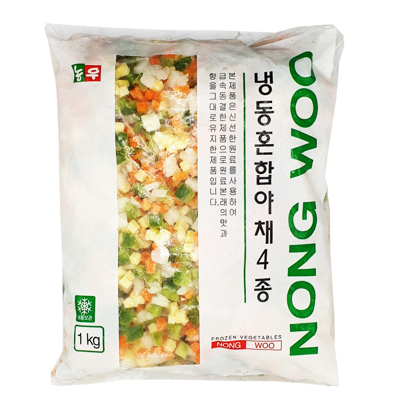[농우] 냉동 혼합야채4종 (1kg×10봉)